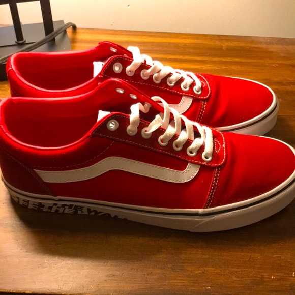 Vans Ward OTW Sidewall Red/White Men's Shoes - Picture 1 of 4